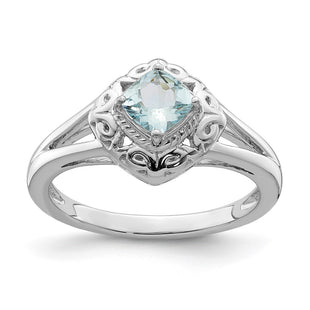 Sterling Silver Rings Style QR4530AQ - Classique Jewelry Inc.