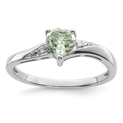 Sterling silver quartz ring