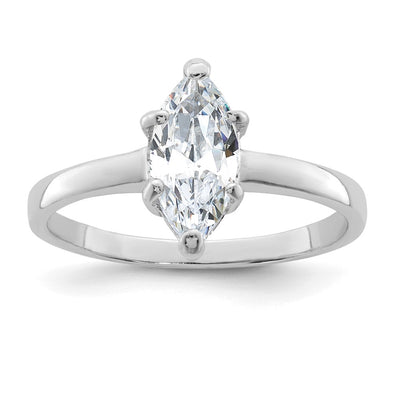 Sterling silver cubic zirconia ring
