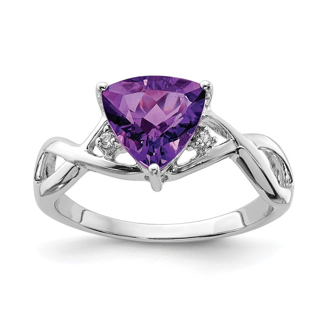 Sterling silver amethyst ring