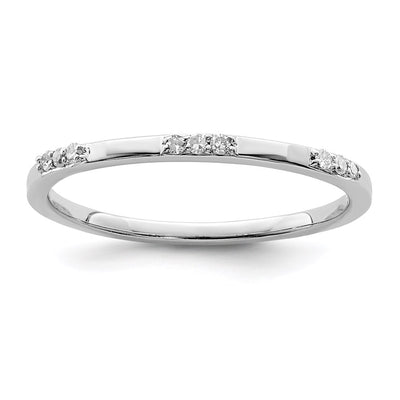 Sterling silver diamond ring