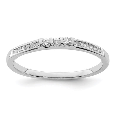 Sterling silver diamond ring