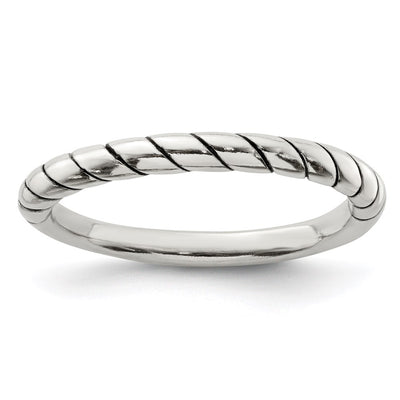 Sterling silver stackable band