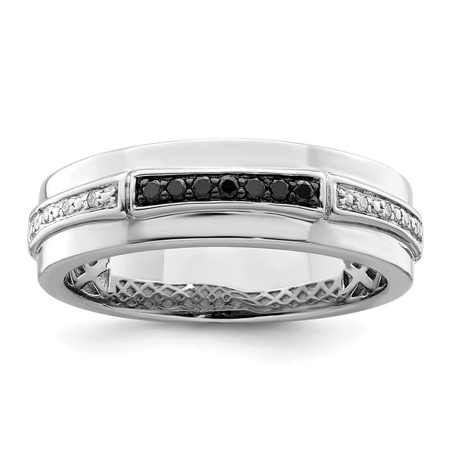 Sterling silver diamond ring
