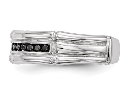 Sterling silver diamond ring, another view