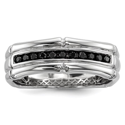 Sterling silver diamond ring