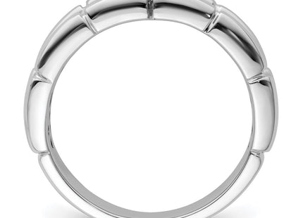 Sterling silver diamond ring, alternate view