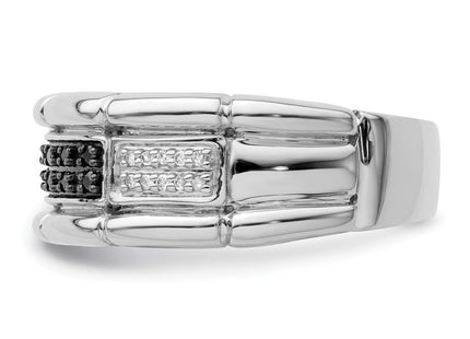 Sterling silver diamond ring, another view