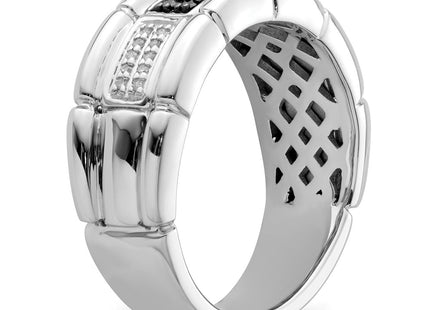 Sterling silver diamond ring