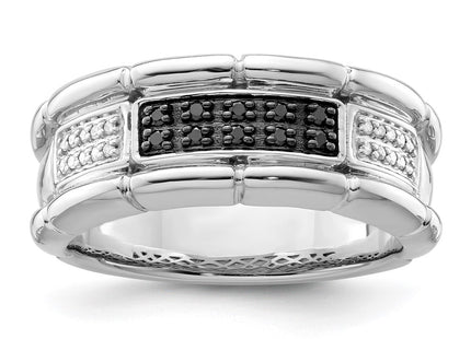 Sterling silver diamond ring