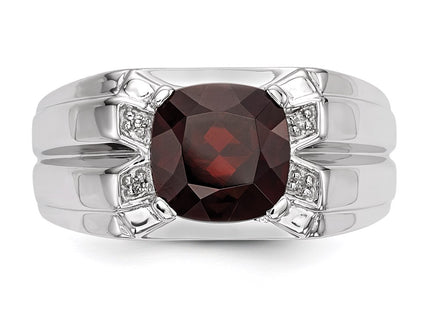 Sterling silver diamond ring