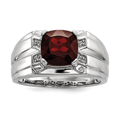 Sterling silver diamond ring