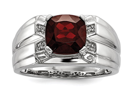 Sterling silver diamond ring, another view