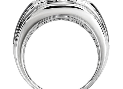 Sterling silver diamond ring, alternate view