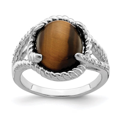 Sterling silver diamond ring