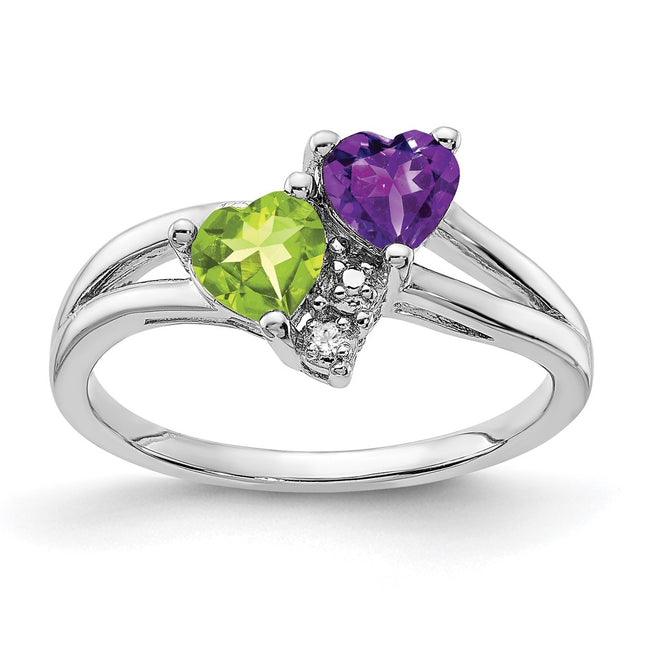 Sterling silver amethyst ring