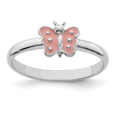 Sterling silver butterfly ring