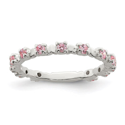 Sterling silver cubic zirconia ring