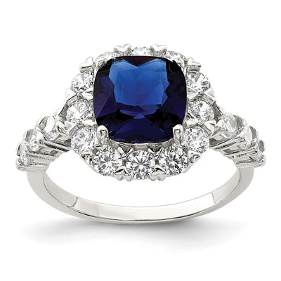 Sterling silver cubic zirconia ring