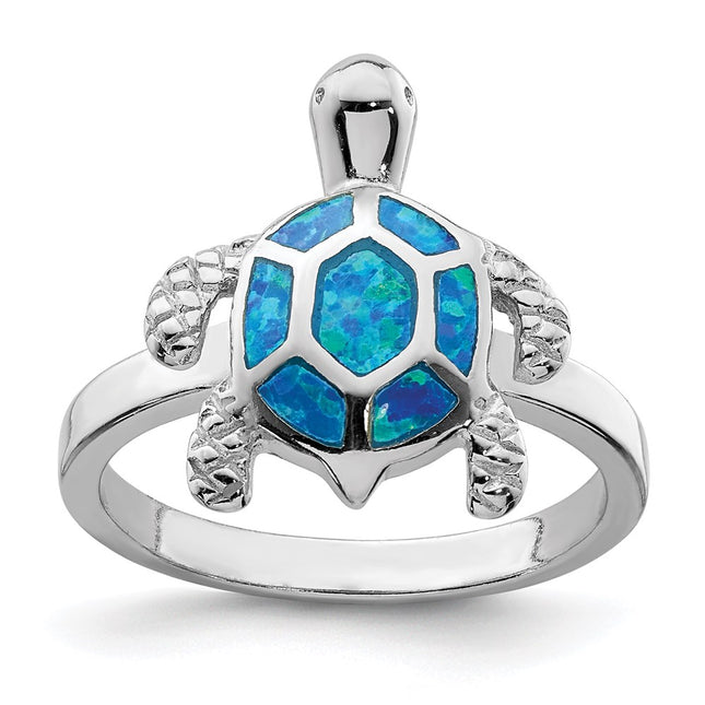 Sterling silver opal ring