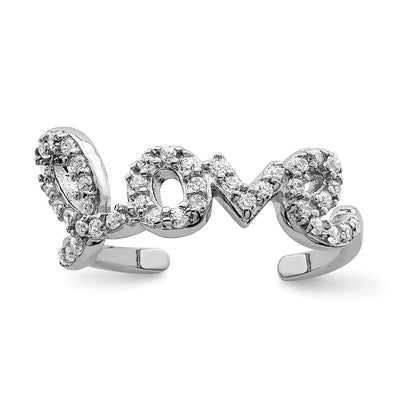 Sterling silver cubic zirconia ring