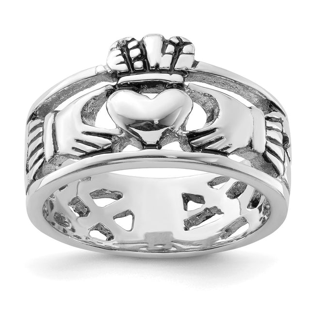 Sterling silver claddagh ring