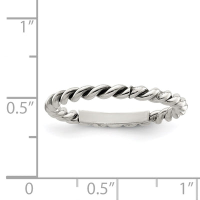 Sterling Silver Antiqued Twisted Women's Ring