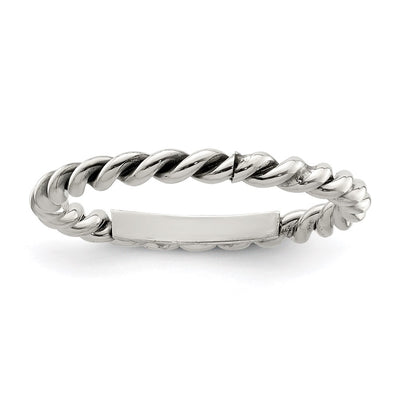 Sterling Silver Antiqued Twisted Women's Ring