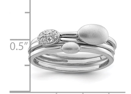 Sterling Silver Rings Style QR6129 - Classique Jewelry Inc.