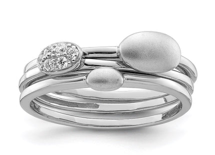 Sterling Silver Rings Style QR6129 - Classique Jewelry Inc.