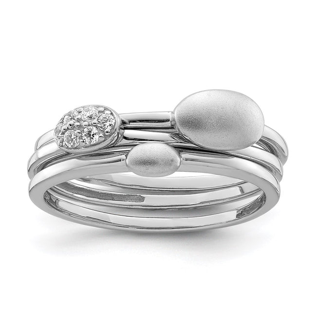 Sterling Silver Rings Style QR6129 - Classique Jewelry Inc.
