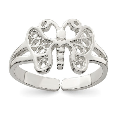 Sterling silver butterfly ring