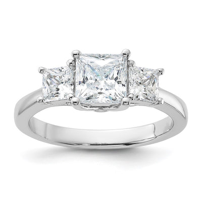 Sterling silver cubic zirconia ring