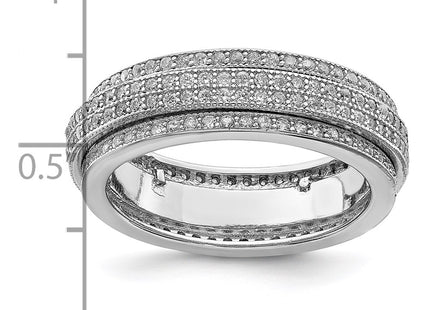 Sterling Silver Rings Style QR6186 - Classique Jewelry Inc.