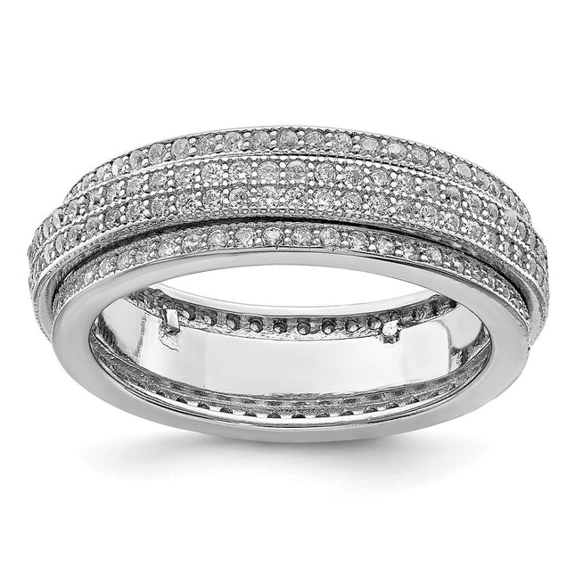 Sterling Silver Rings Style QR6186 - Classique Jewelry Inc.