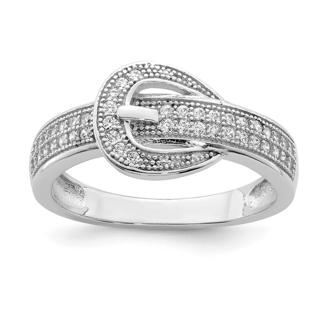 Sterling silver cubic zirconia ring