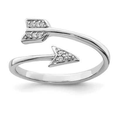 Sterling silver cubic zirconia ring