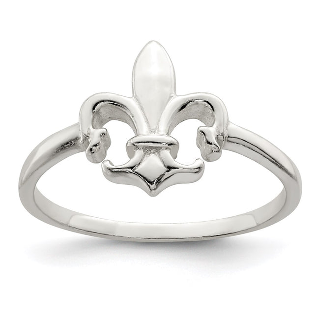 Sterling silver fleur de lis ring
