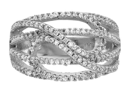 Sterling Silver Rings Style QR6258 - Classique Jewelry Inc.