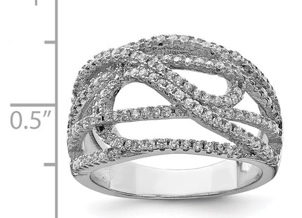 Sterling Silver Rings Style QR6258 - Classique Jewelry Inc.