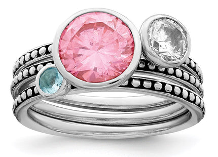 Sterling Silver Rings Style QR6311 - Classique Jewelry Inc.