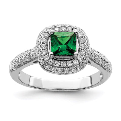 Sterling silver cubic zirconia ring