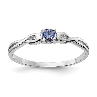 Sterling silver cubic zirconia ring