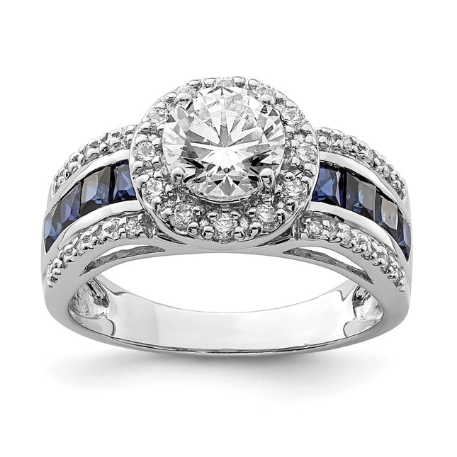 Sterling silver cubic zirconia ring