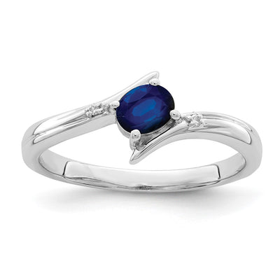 Sterling silver diamond ring
