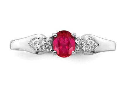 Sterling Silver Rings Style QR6383R - Classique Jewelry Inc.