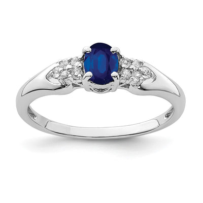Sterling silver sapphire ring