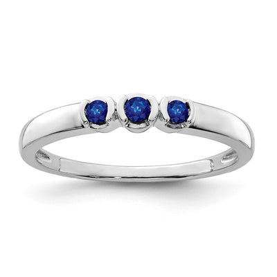 Sterling silver sapphire ring