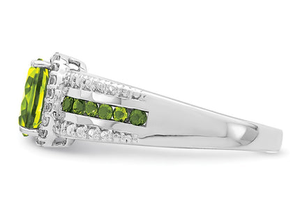 Sterling Silver Rings Style QR6385PE - Classique Jewelry Inc.