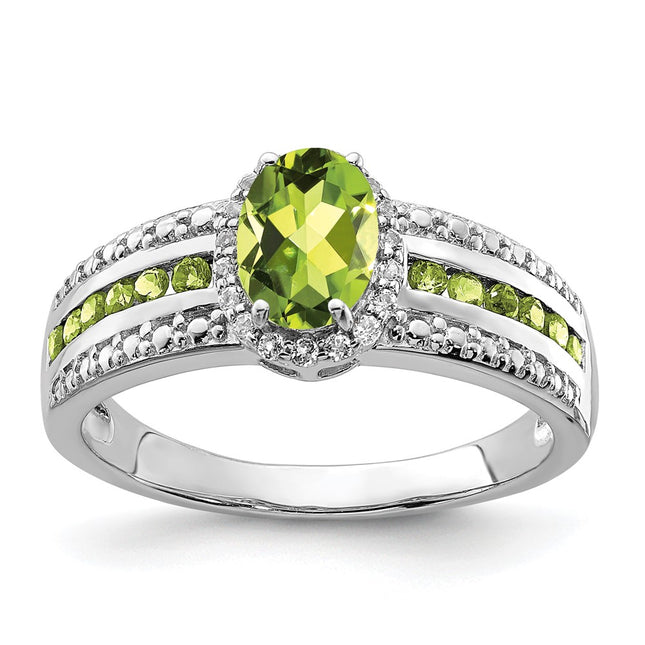 Sterling Silver Rings Style QR6385PE - Classique Jewelry Inc.